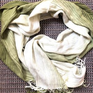 🆕 Pashmina Cashmere/Silk Blend Green Wrap 💚